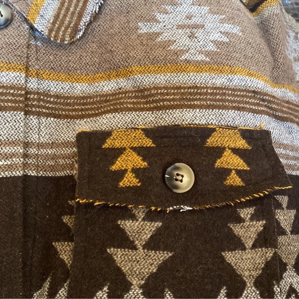 Oversized Aztec print shacket - Picture 4 of 4